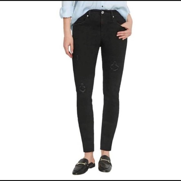 Buffalo David Bitton Denim - Buffalo by David Bitton mid rise rip and repair Jess black jean